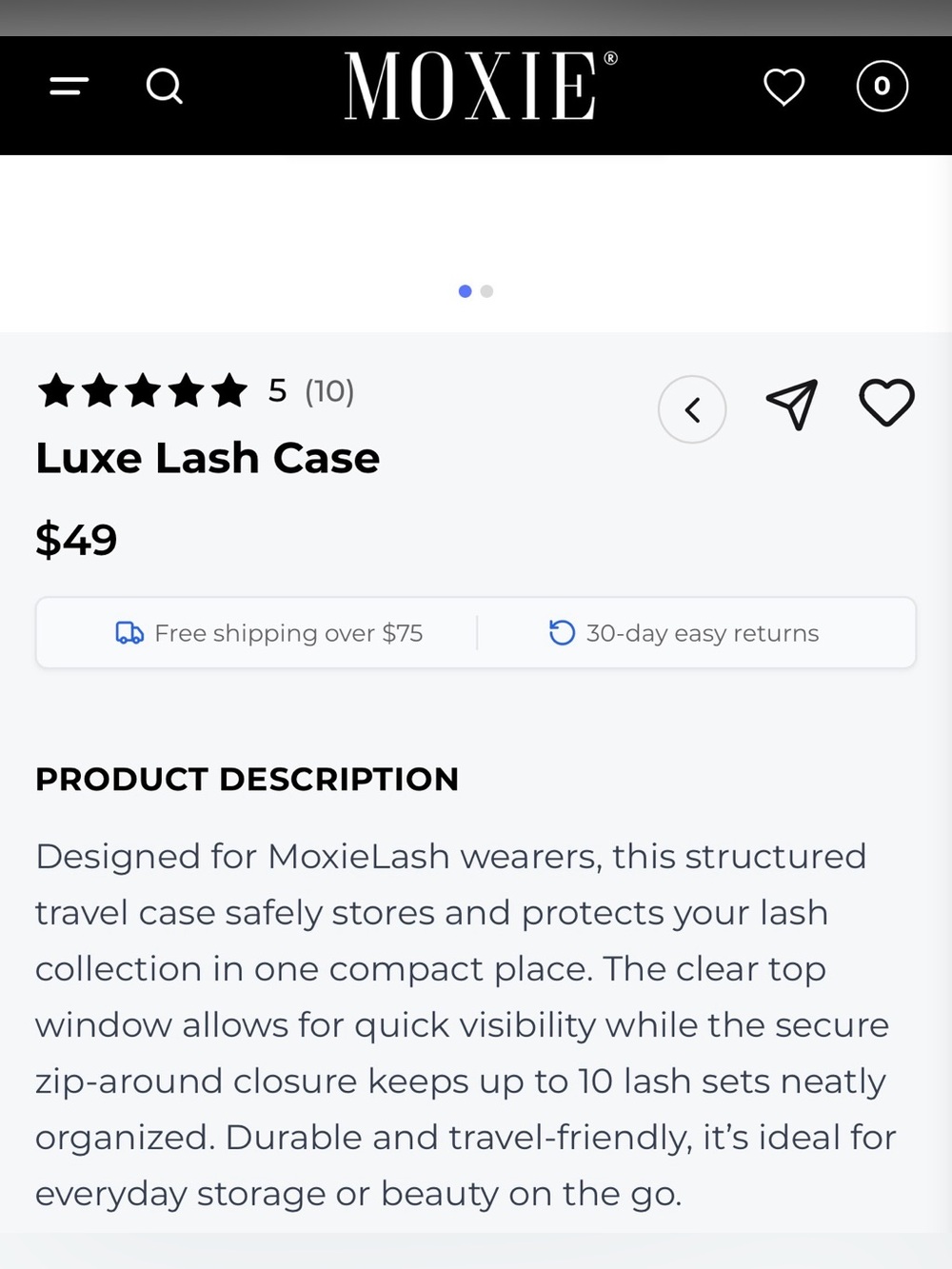 MOXIELASH Sampler Bundle Instant Lash Clusters, Travel Case & More! - Picture 12 of 16